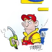 Il caro carburanti nella vignetta di Danilo Paparelli Il caro carburanti nella vignetta di Danilo Paparelli