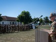 Il generale di Brigata Colussi ha ricordato i numerosi impegni operativi e addestrativi che hanno visto coinvolto il reggimento in questi anni