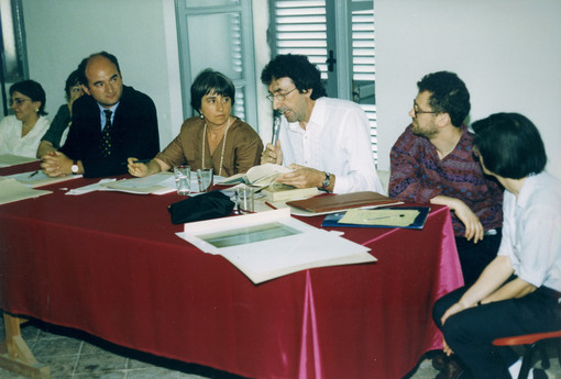Inaugurazione del Museo dei soffitti in gesso, Castello di Magliano Alfieri, 1994.