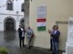 Alcuni momenti della cerimonia di inaugurazione della targa commemorativa a Fivizzano (Foto Facebook)