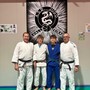 Da sinistra il Maestro Diego Penone, Diego Allione, Matteo Mandrile, il tecnico Silvio Baschieri