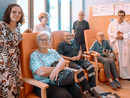 La direzione della RSA con i benefattori e Don Massimo Scotto La direzione della RSA con i benefattori e Don Massimo Scotto
