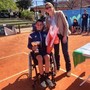 Lorenzo Politanò con la presidente del circo tennis di Firenze Lorenzo Politanò con la presidente del circo tennis di Firenze