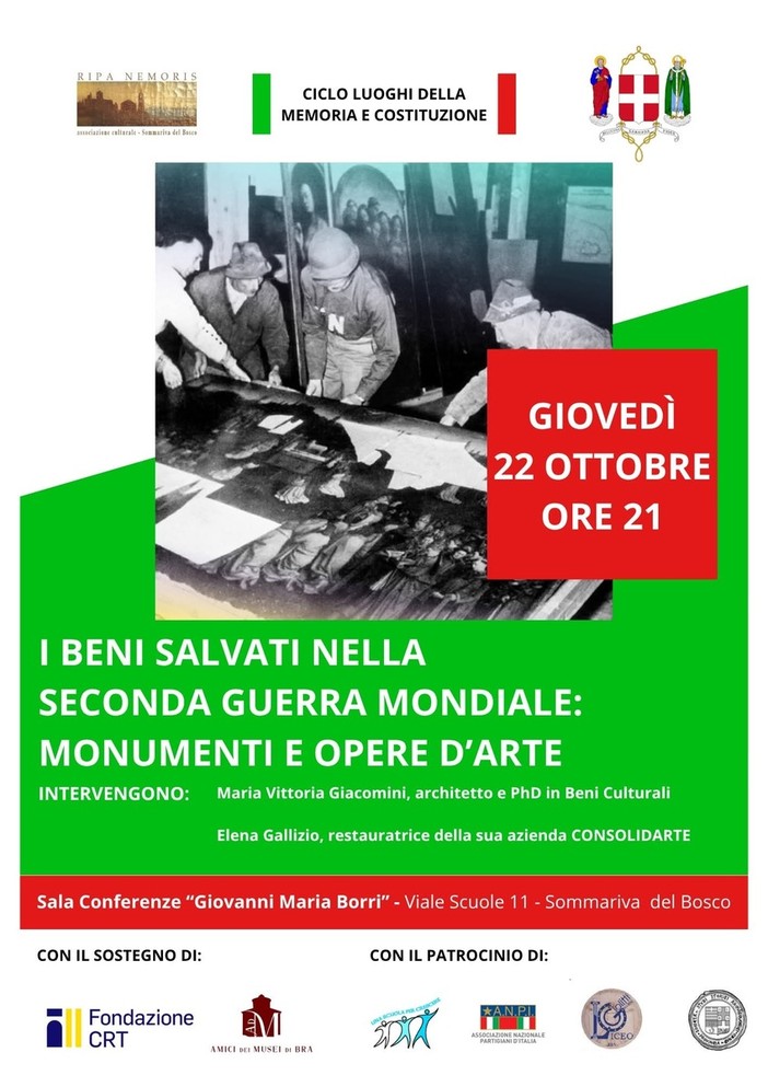 Arte e monumenti salvati dalla guerra: una serata di storia e memoria a Sommariva del Bosco