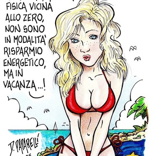 Al lavoro, ma in "vacanza"... la nuova vignetta di Danilo Paparelli
