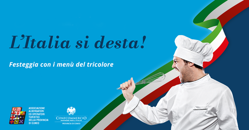 Nel weekend del 6 e 7 giugno i ristoratori e gli chef della provincia di Cuneo festeggiano con i menù del Tricolore