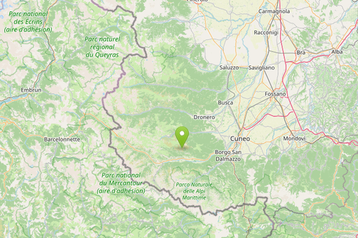Lieve scossa di terremoto in valle Stura: epicentro a nord-est di Aisone