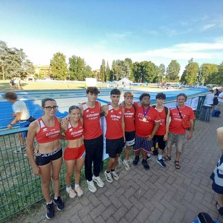 La squadra dell'Atletica Mondovì a Novara