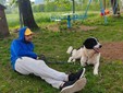 Il cane Macchia  con Gabriel