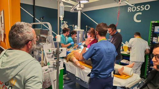 La simulazione andata in scena al Pronto Soccorso