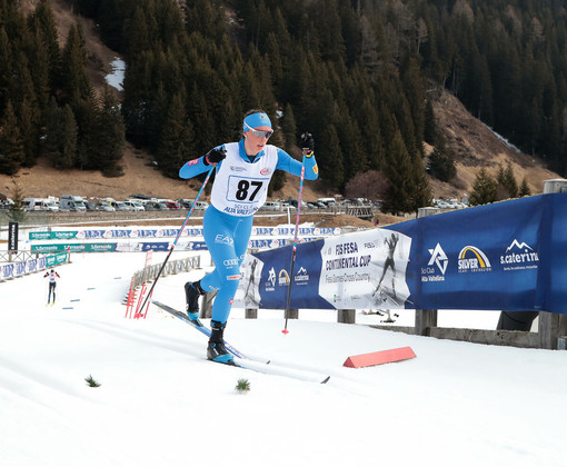 Laurent Beatrice in azione alla FESA Cup di Santa Caterina