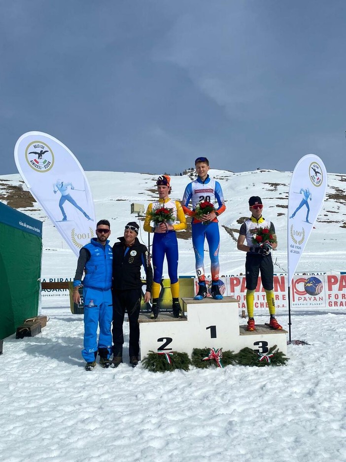 SCI DI FONDO / Campionati italiani U16, Liam Lisciandrello dello Sci Club Valle Pesio conquista il bronzo nella sprint a skating di Bosco Chiesanuova