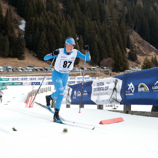 Laurent Beatrice in azione alla FESA Cup di Santa Caterina