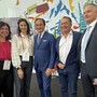 Chiara Bergadano e Daniela Ferrero di Langhe Experience con il presidente della Regione Piemonte Alberto Cirio, l’assessore regionale al Turismo Paolo Bongioanni e il direttore dell’Ente Turismo Langhe Monferrato Roero Bruno Bertero, nel corso della conferenza stampa Chiara Bergadano e Daniela Ferrero di Langhe Experience con il presidente della Regione Piemonte Alberto Cirio, l’assessore regionale al Turismo Paolo Bongioanni e il direttore dell’Ente Turismo Langhe Monferrato Roero Bruno Bertero, nel corso della conferenza stampa
