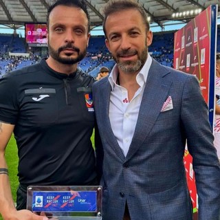 Luca Pratichizzo con Alessandro Del Piero Luca Pratichizzo con Alessandro Del Piero