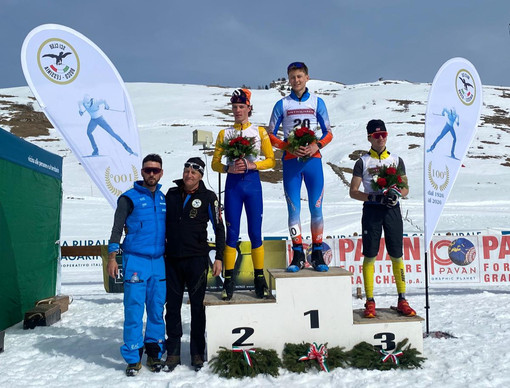 Liam Lisciandrello sul podio dei Campinoati Italiani U16 di Bosco Chiesanuova