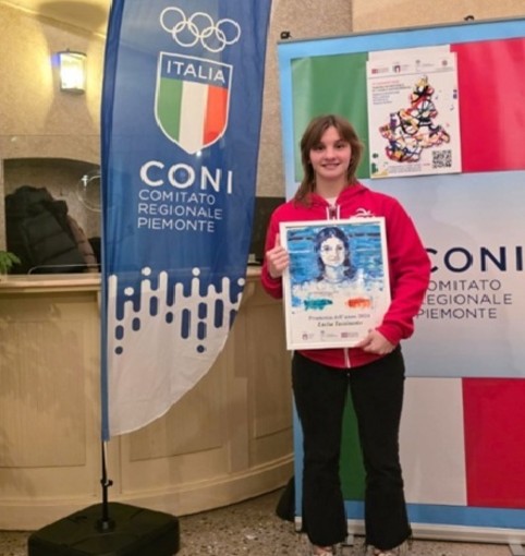 "Promessa piemontese dell’anno”: Lucia Tassinario della ValleBelbo Sport premiata dal CONI