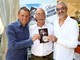 Lucio Gigliotti con Stefano Baldini e Gelindo Bordin