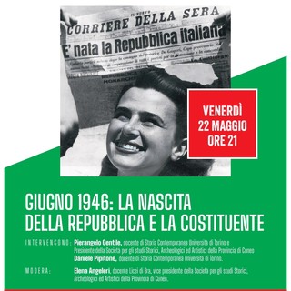 Sommariva del Bosco ricorda il 1946: incontro sulla nascita della Repubblica