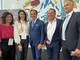 Chiara Bergadano e Daniela Ferrero di Langhe Experience con il presidente della Regione Piemonte Alberto Cirio, l’assessore regionale al Turismo Paolo Bongioanni e il direttore dell’Ente Turismo Langhe Monferrato Roero Bruno Bertero, nel corso della conferenza stampa