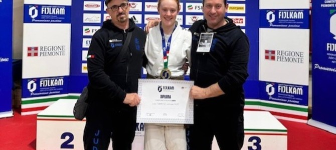 JUDO / Luisa Belliardo strepitosa: l'atleta della ASD Valle Maira strappa il titolo di Campionessa Italiana A2 JUDO / Luisa Belliardo strepitosa: l'atleta della ASD Valle Maira strappa il titolo di Campionessa Italiana A2