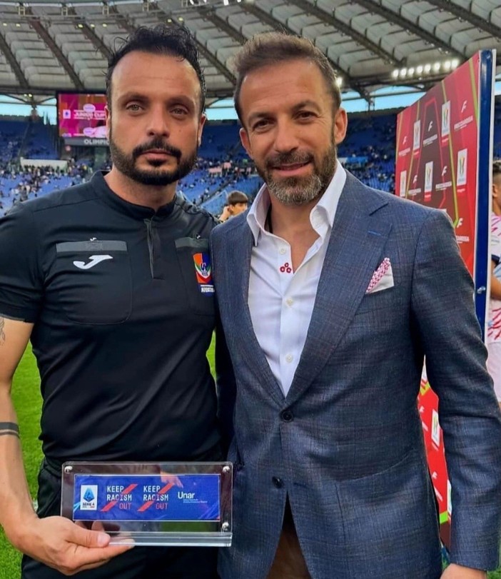 Luca Pratichizzo con Alessandro Del Piero