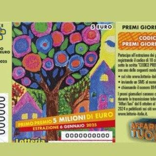 Lotteria Italia 2025, vendite in salita in Piemonte: staccati più di 589mila biglietti (+9,5%), 44.460 a Cuneo Lotteria Italia 2025, vendite in salita in Piemonte: staccati più di 589mila biglietti (+9,5%), 44.460 a Cuneo