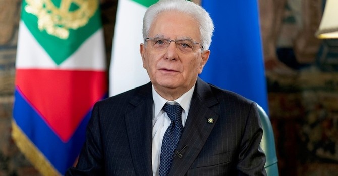 Il Presidente della Repubblica Sergio Mattarella