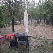 I danni del maltempo di venerdì scorso nella struttura a Roddi I danni del maltempo di venerdì scorso nella struttura a Roddi