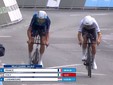 Matteo Sobrero impegnato nelle ultime pedalate della sua gara (foto Raiplay)