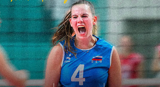 La slovena Masa Pucelj . Foto pagina fb Granda Volley - Italian Women’s Volleyball Team La slovena Masa Pucelj . Foto pagina fb Granda Volley - Italian Women’s Volleyball Team
