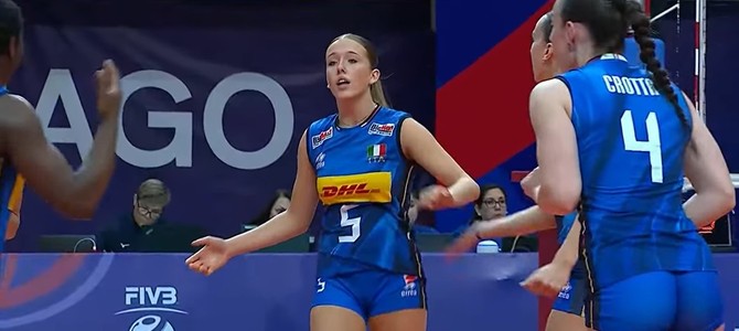 Matilde Borello in campo contro gli Usa Matilde Borello in campo contro gli Usa