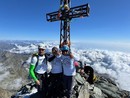 Marco Galliano in vetta al Monviso con Diego Bramardi e Fabrizio Rolle- Foto Paolo Cilli Marco Galliano in vetta al Monviso con Diego Bramardi e Fabrizio Rolle- Foto Paolo Cilli