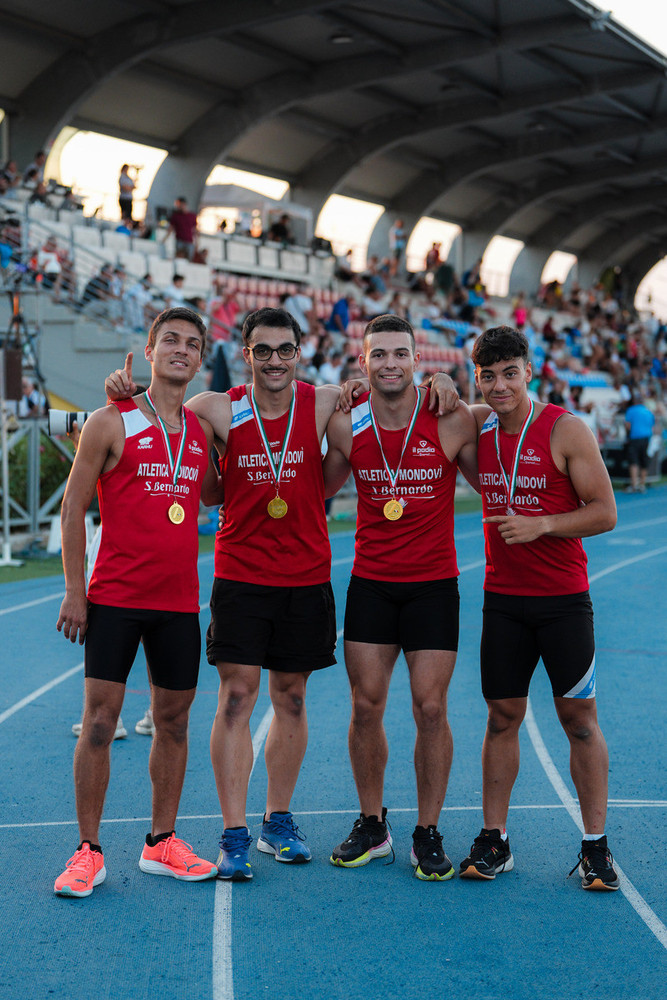 Milanesio, Martinelli, Viotti, Vera (foto grana fidal)
