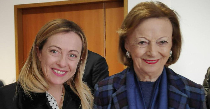 L'immagine pubblicata dalla premier Giorgia Meloni