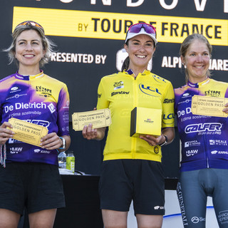 Maglia Gialla e podio L'Étape Mondovì - Donne Maglia Gialla e podio L'Étape Mondovì - Donne