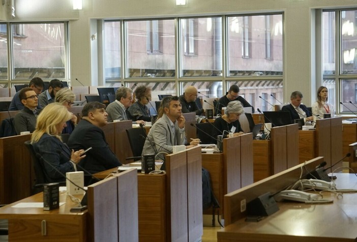 L'assessore Edoardo Fenocchio al meeting di Riga L'assessore Edoardo Fenocchio al meeting di Riga