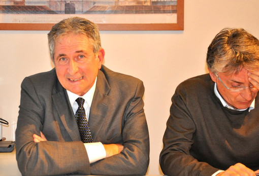 L'assessore Marco Marcarino col sindaco Carlo Bo (foto)