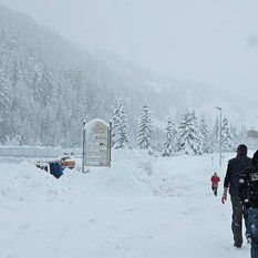 La nevicata a Bersezio, in Valle Stura