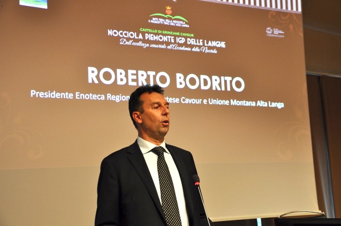 Roberto Bodrito, qui nella veste di presidente dell'Enoteca Regionale Piemontese di Grinzane Cavour