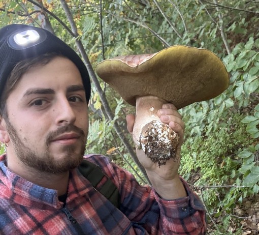 Un porcino da oltre due chili nei boschi di Dronero Un porcino da oltre due chili nei boschi di Dronero