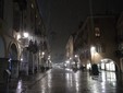 La nevicata in via Roma a Cuneo