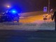 Neve, primi disagi: tir di traverso e traffico interrotto sulla Statale 28 del Colle di Nava