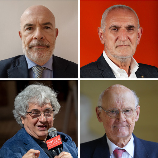 Da sinistra Alessandro Rinaldi, Silvio Barbero, Ermete Realacci e Stefano Zamagni