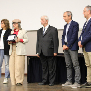 la cerimonia di consegna del Premio Arpino stamattina all'Auditorium
