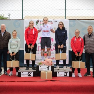 Il podio Elite della gara di Fossano (foto F. Ossola)