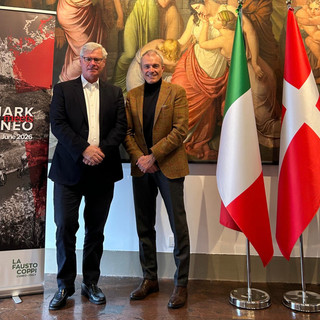 Peter Taksøe-Jensen DK Ambassador in Italy and Davide Lauro ASD Fausto Coppi