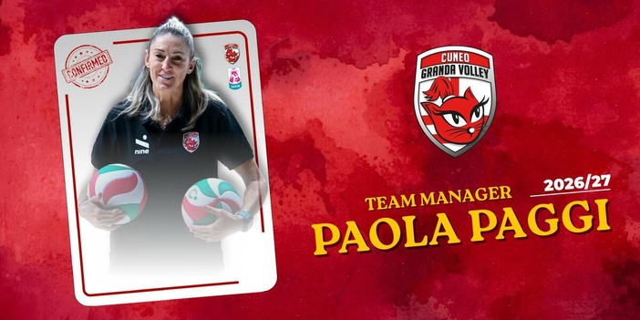 VOLLEY FEMMINILE / Cuneo continua con Paola Paggi: conferma nel ruolo di team manager delle Gatte