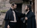 Paolo Tibaldi, a sinistra, nei panni del signor Calandra Paolo Tibaldi, a sinistra, nei panni del signor Calandra