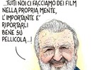 Pupi Avati e il suo legame con Cuneo nella vignetta di Paparelli